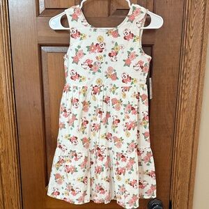 Disney Jumping Beans Minnie Mouse Floral Dress - Cream and Pink